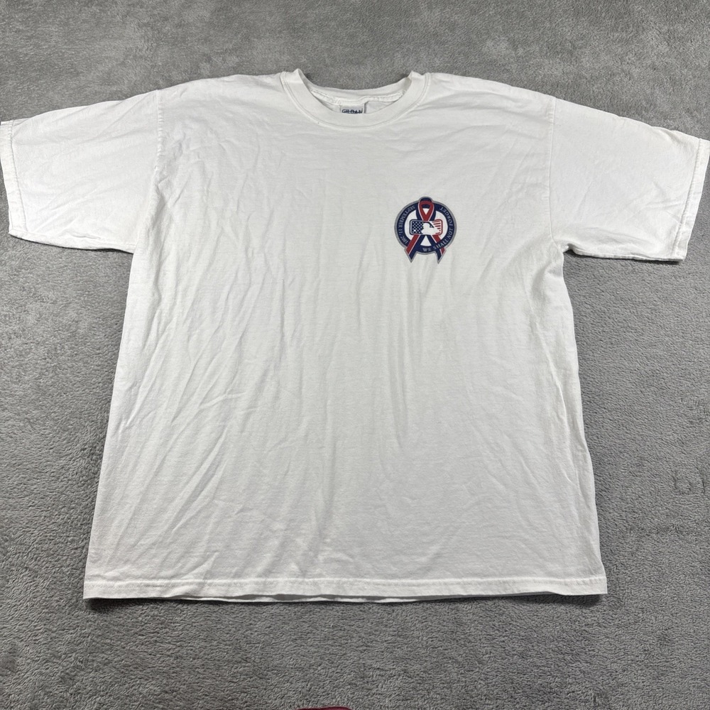 VTG RARE MAJOR LEAGUE BASEBALL NYPD FDNY YANKEES 9/11 SEPT 11 TRIBUTE SHIRT XL